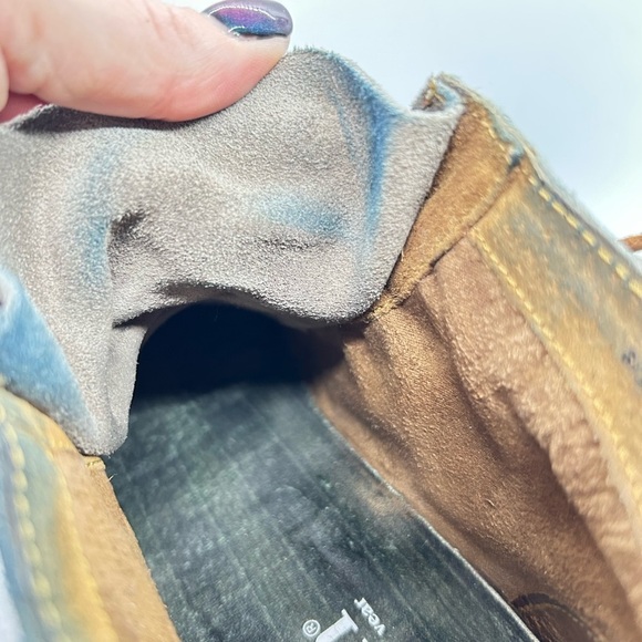 Born Women's Temple II Boot Lace Up Gray and Brown Suede Distressed Bootie SZ 8 - Picture 11 of 14